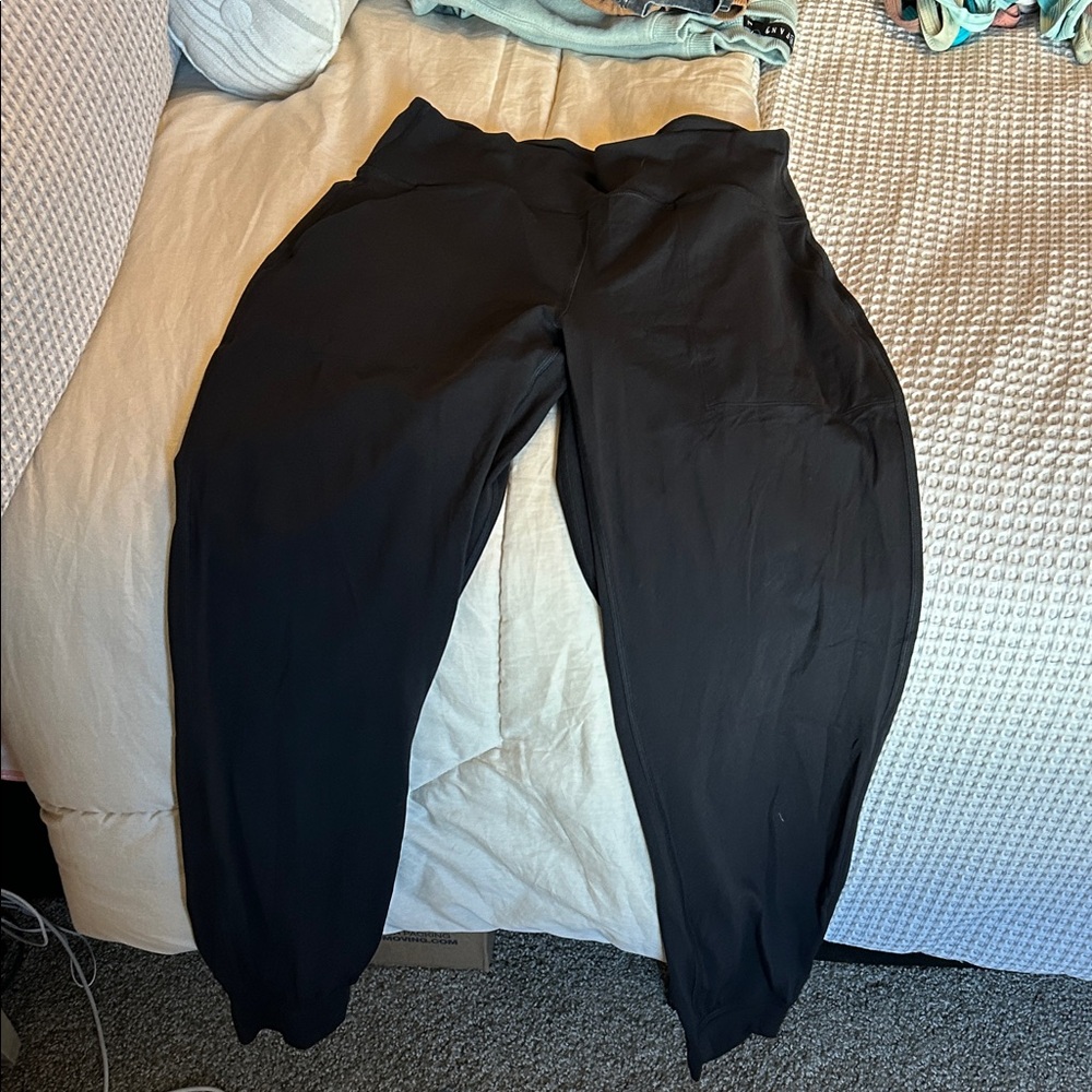 lululemon athletica Black Track Pants SIZE 8-10
